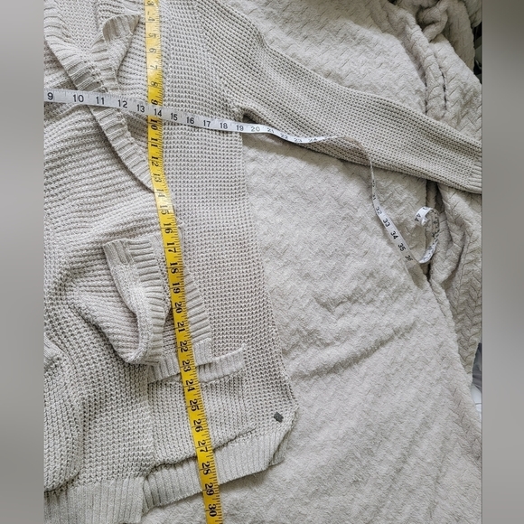 MONK & LOU 》Open Front Oversized Knit Cardigan - Picture 8 of 8